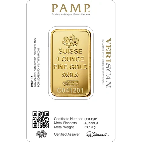 Zlatý slitek PAMP Fortuna 31,1 g
