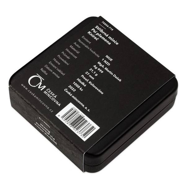 Stříbrná mince Psí plemena - Knírač proof | 31,1 g - pohled 7