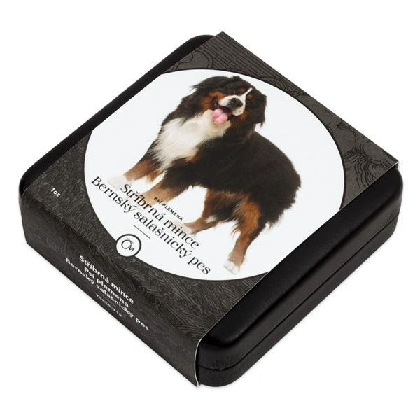 Stříbrná mince Psí plemena - Bernský salašnický pes proof | 31,1 g - pohled 3