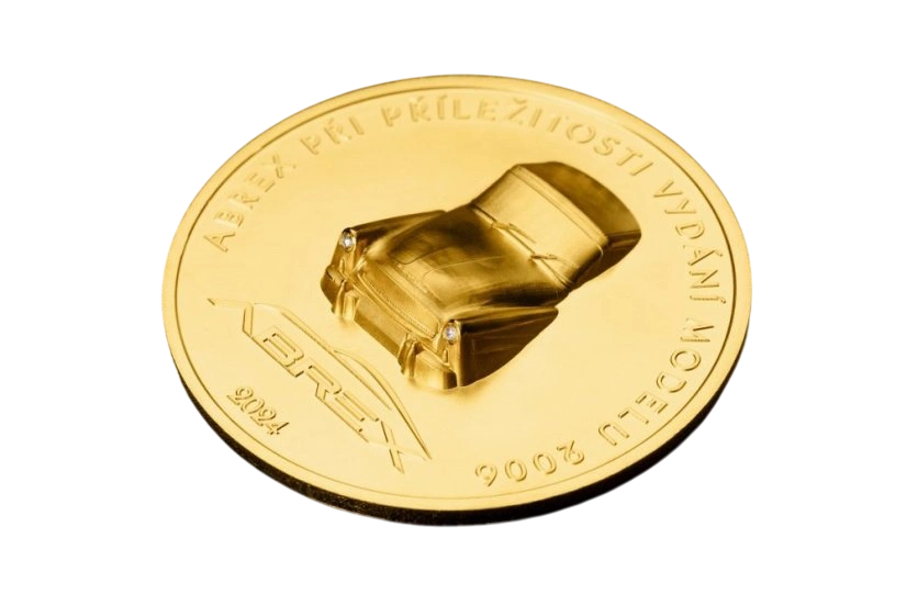 Abrex zlatá investiční mince s diamanty 2024 | 31,1 g - pohled 4