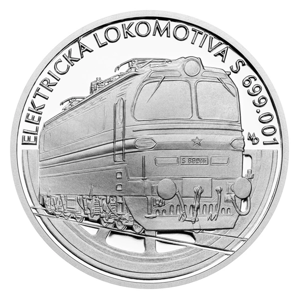 Stříbrná mince Na kolech - Elektrická lokomotiva S 699.001 proof | 31,1 g