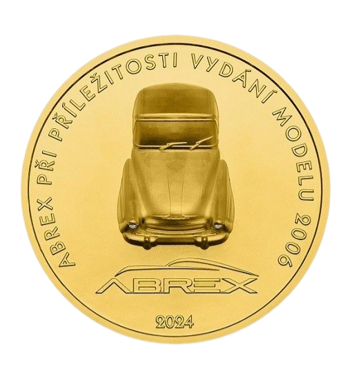 Abrex zlatá investiční mince s diamanty 2024 | 31,1 g