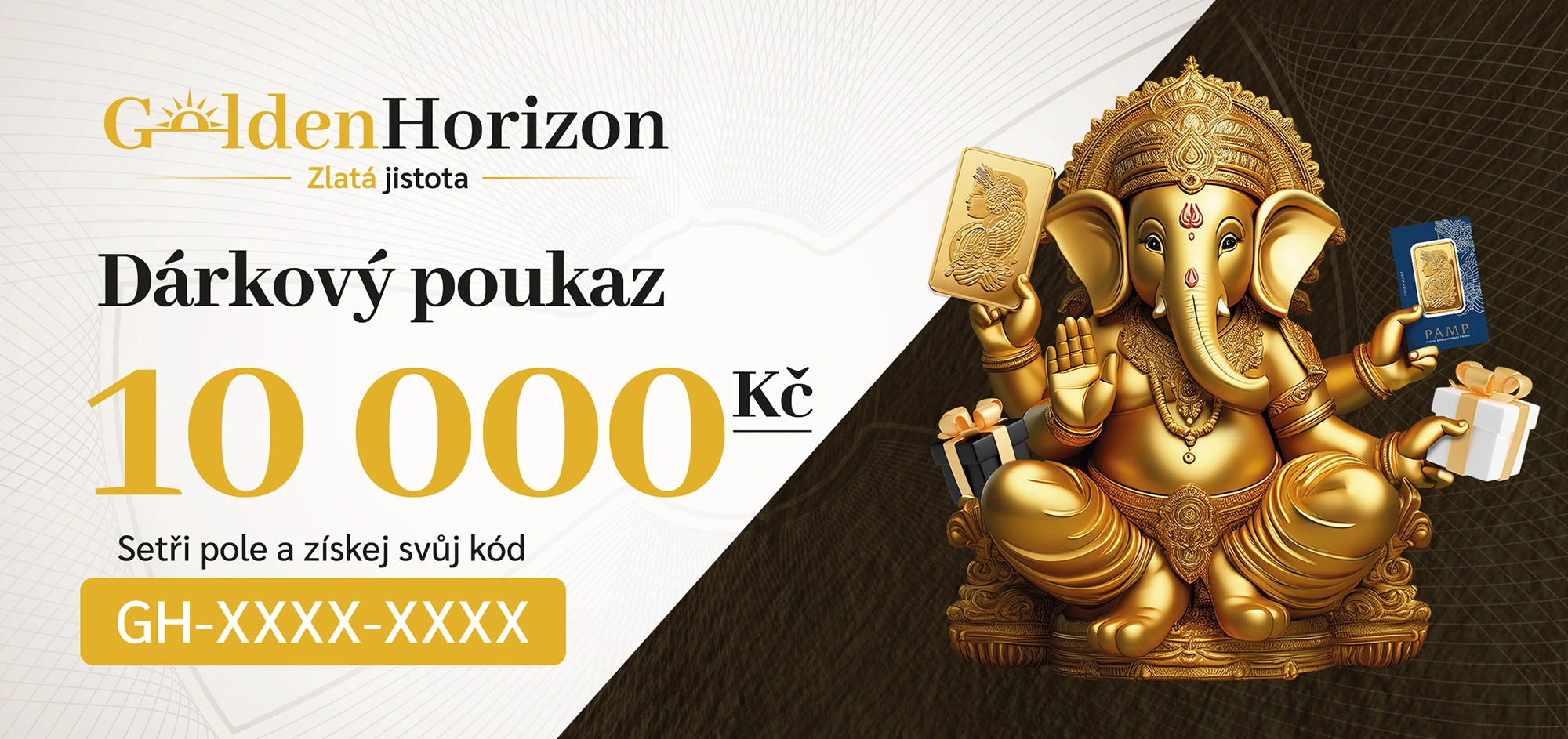 Dárkový poukaz 10 000 Kč